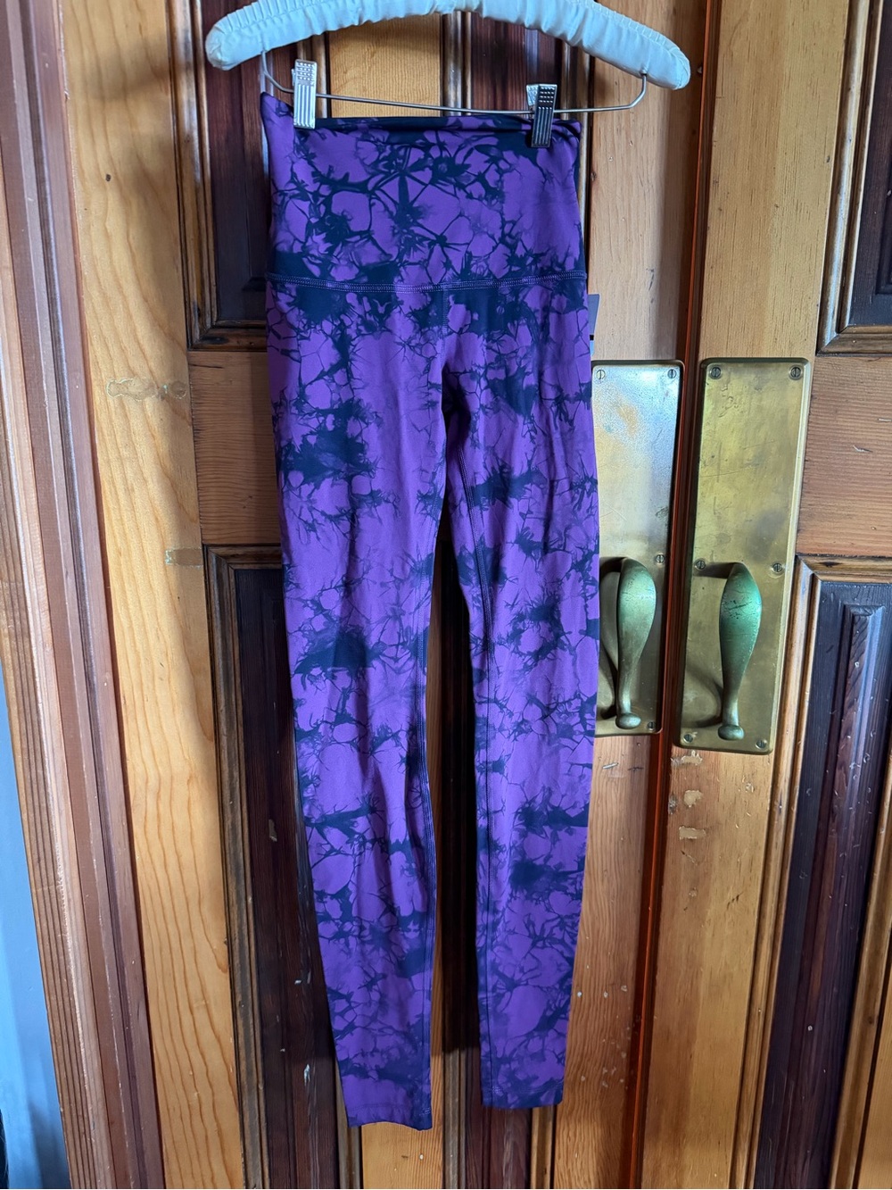 lululemon athletica Purple & Black Tie-Dye High-Rise Leggings